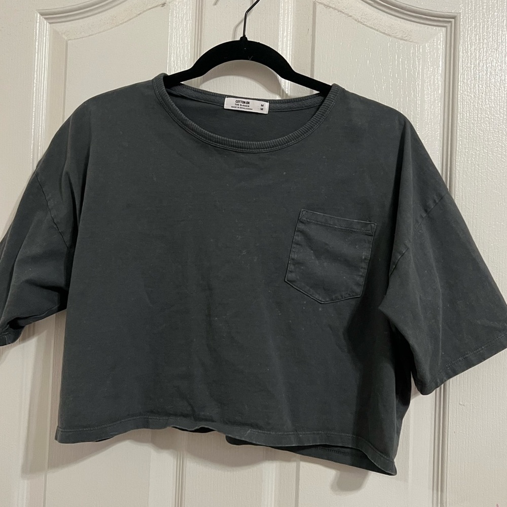 Cotton On Slouch Crop Tee